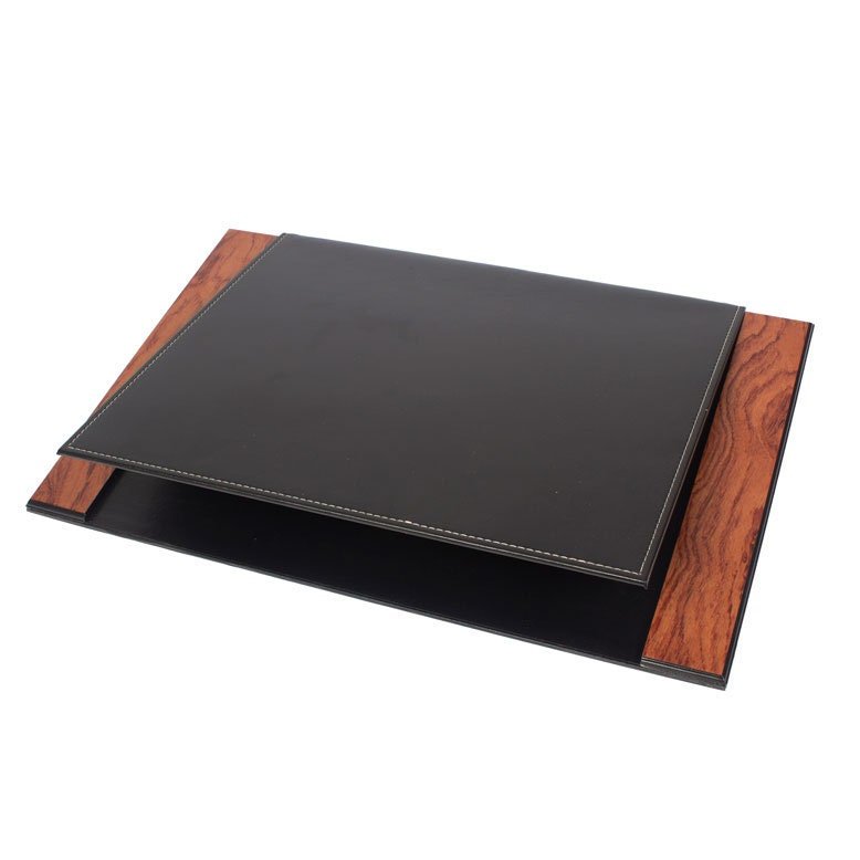 MOOG Prestige Personalized Wooden Brown Desk Set - 8 PCS - themonogram manor 