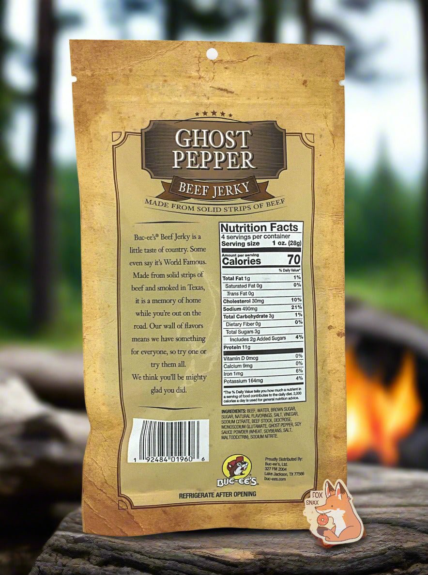 Buc - ee's Ghost Pepper Beef Jerky - themonogram manor 
