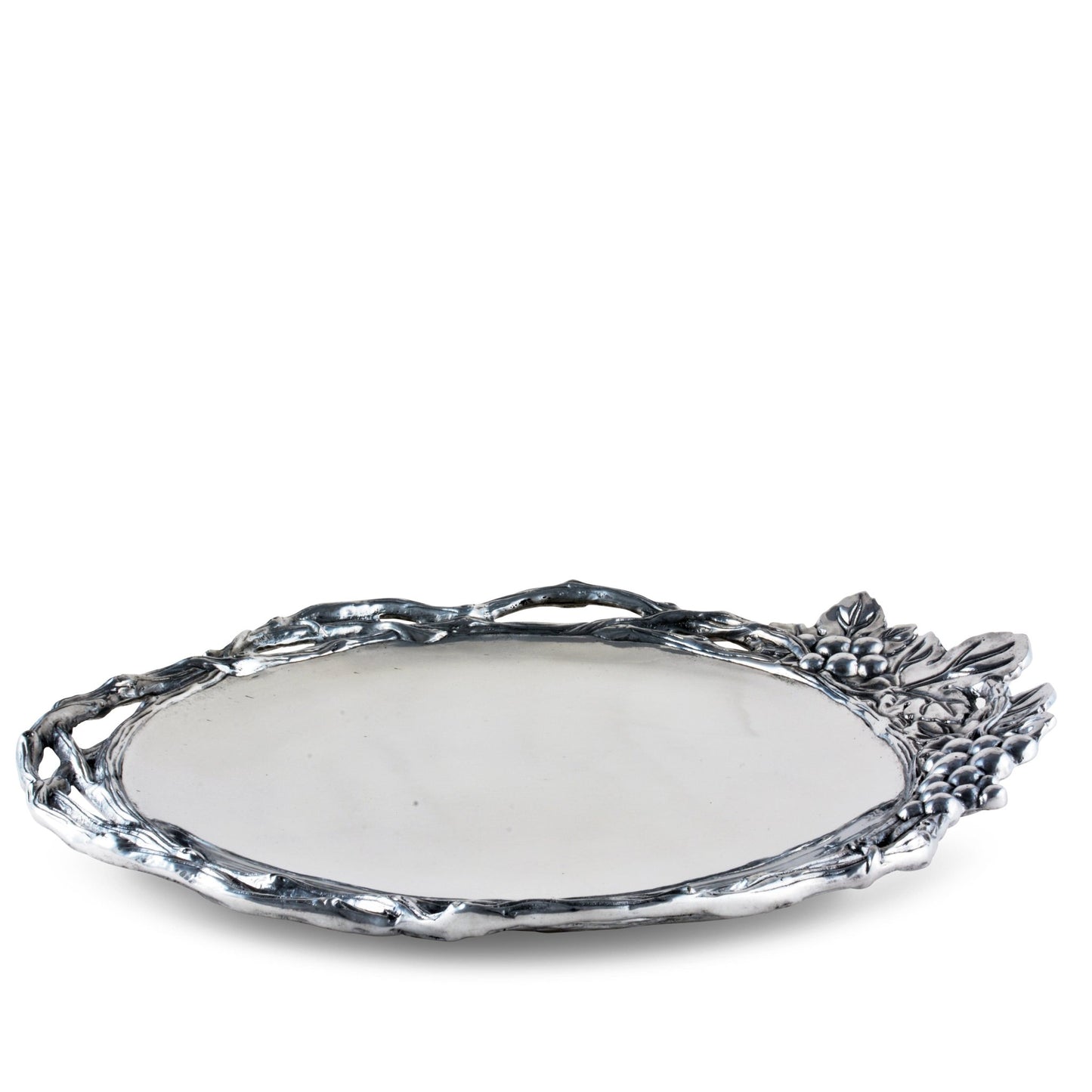 Grape Open Vine Round Tray Large - themonogram manor 