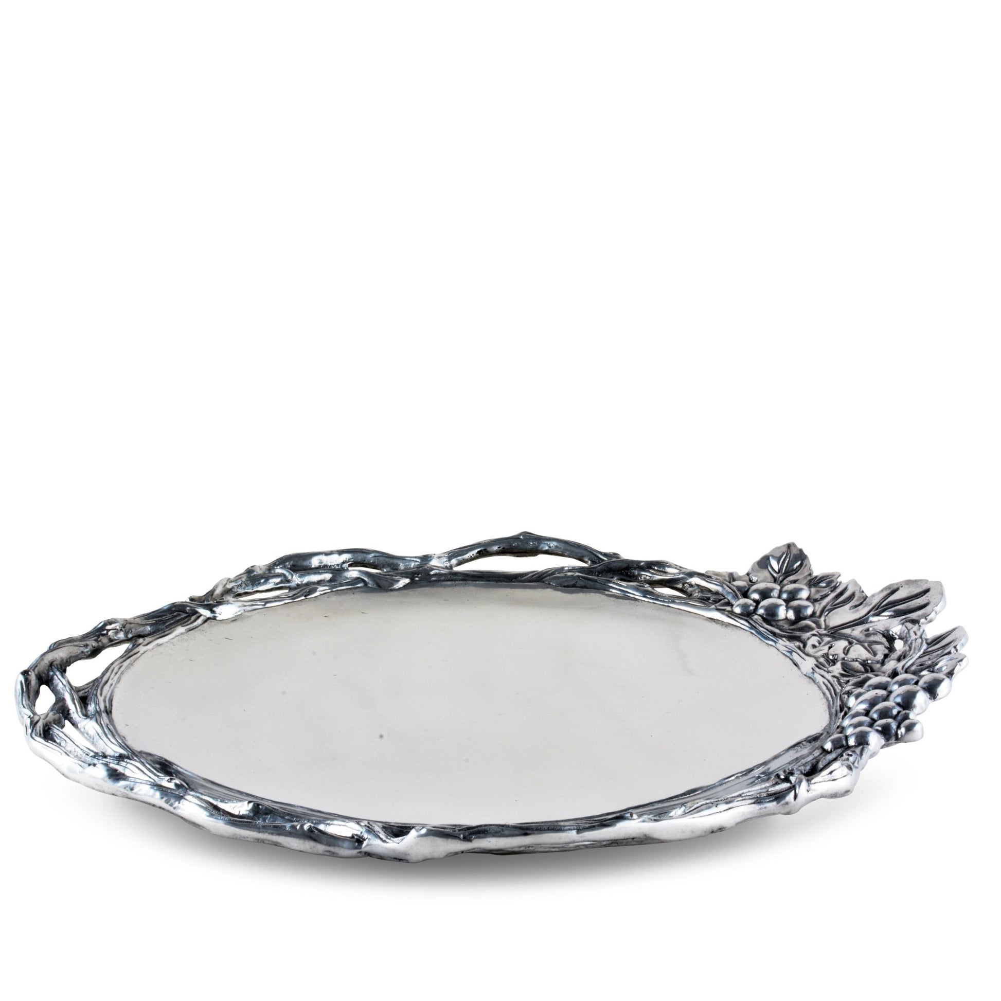 Grape Open Vine Round Tray Large - themonogram manor 