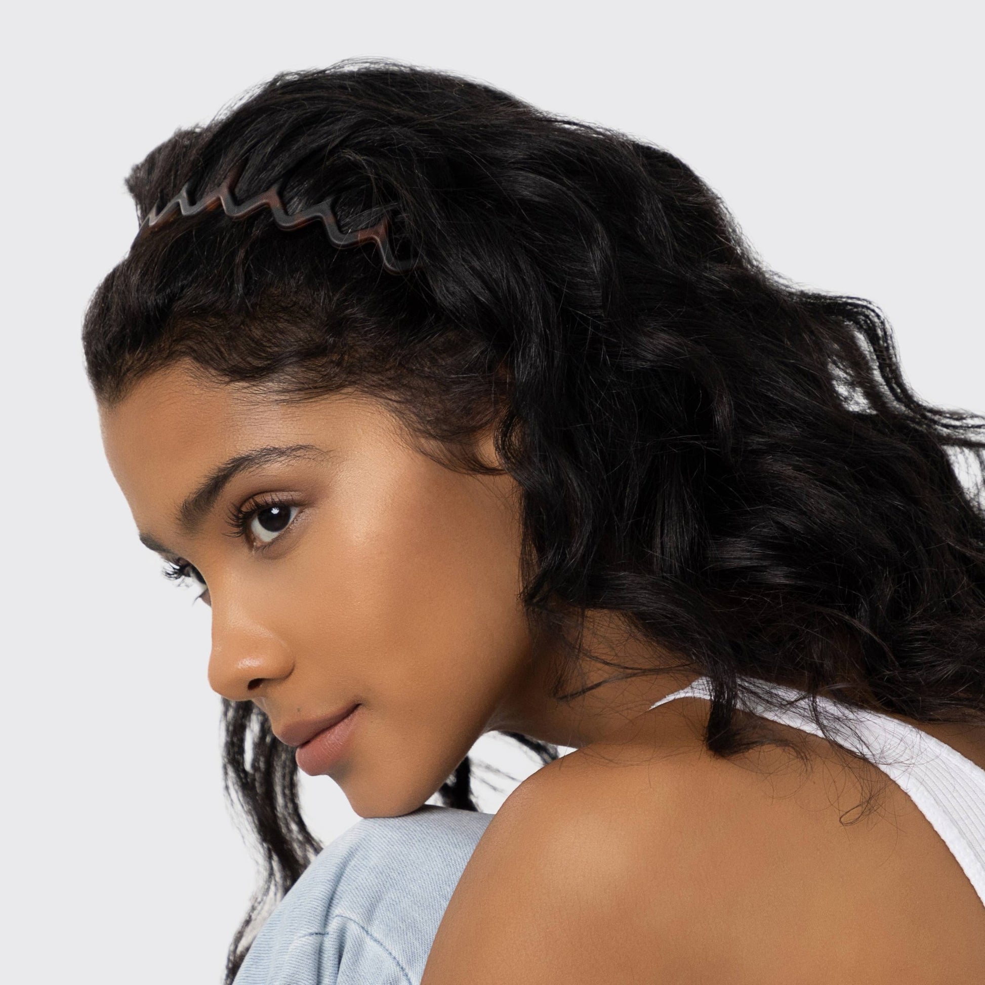 Zig Zag Headband 2pc - Black & Tort - themonogram manor 