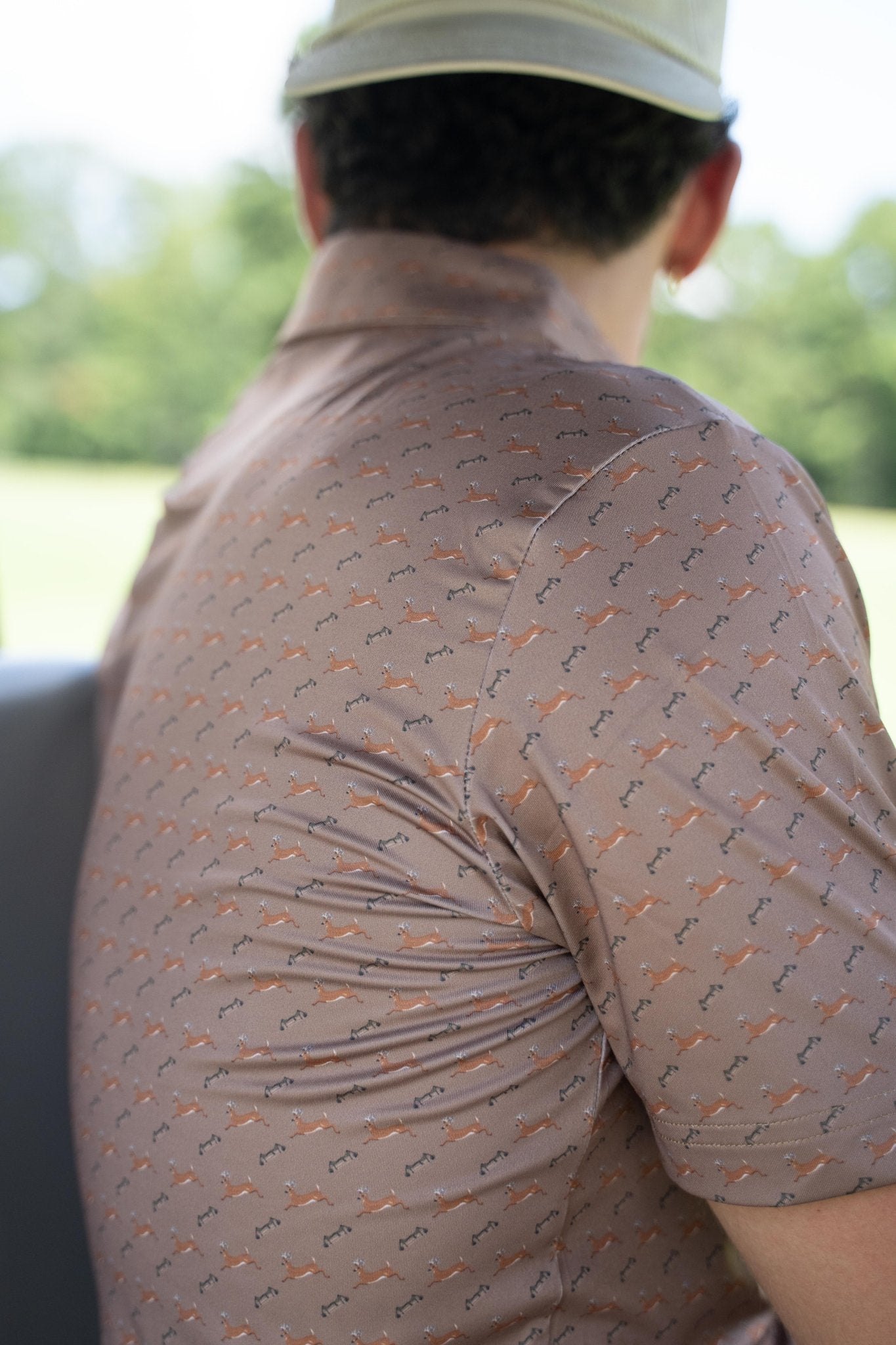 "Jumpin' Buck" Golf Polo - themonogram manor 