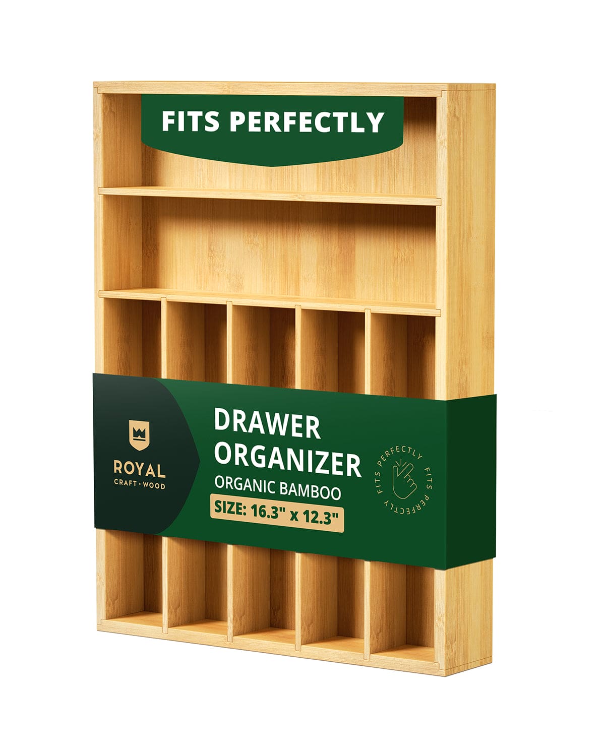 Basic Silverware Drawer Organizer, Natural - themonogram manor 