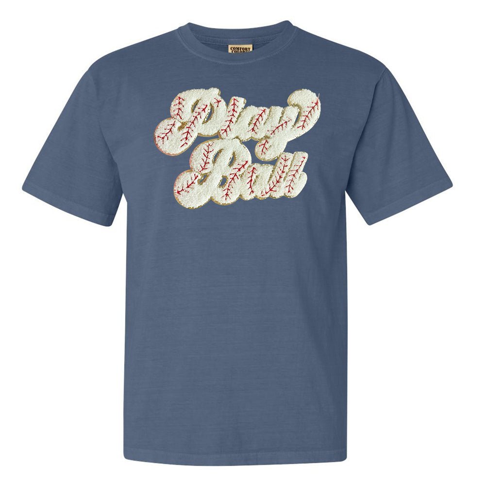 Play Ball Letter Patch T-Shirt - themonogram manor 