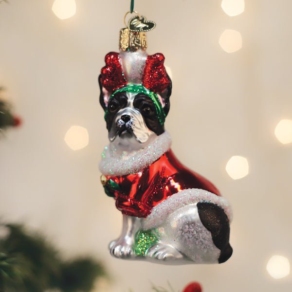 Holiday French Bulldog Ornament - themonogram manor 