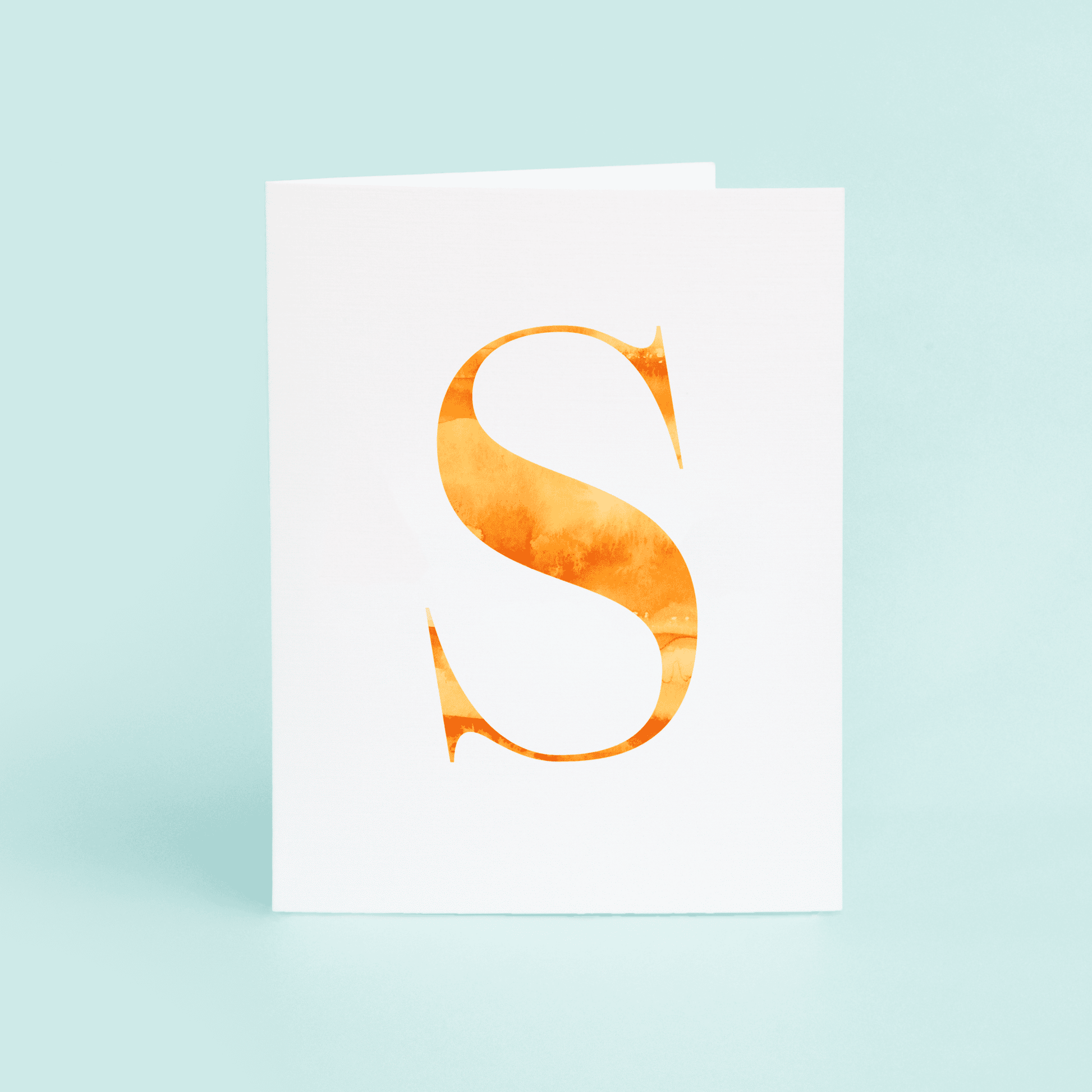 S Folded Card - themonogram manor 