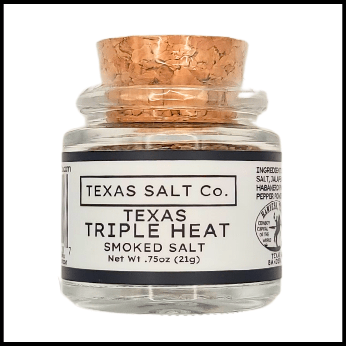 Texas Triple Heat Smoked Salt - themonogram manor 