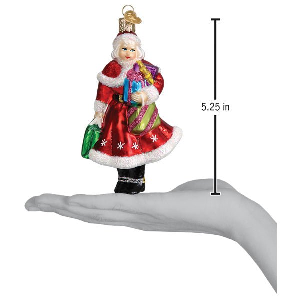 Mrs. Claus Goes Shopping Ornament - themonogram manor 