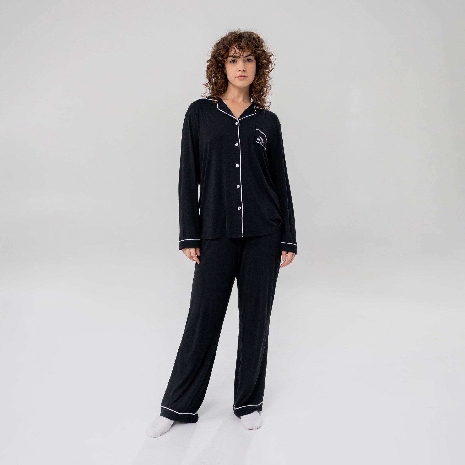 Women's Luxe Bamboo Long PJ Set - themonogram manor 