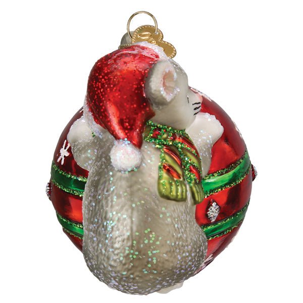 Playful Christmas Mouse Ornament - themonogram manor 