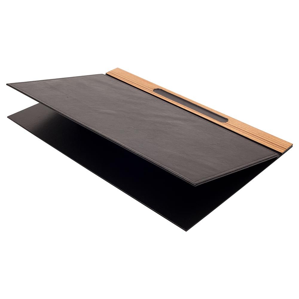MOOG Zebrona Leather Desk Set - Brown - 11 PCS - themonogram manor 