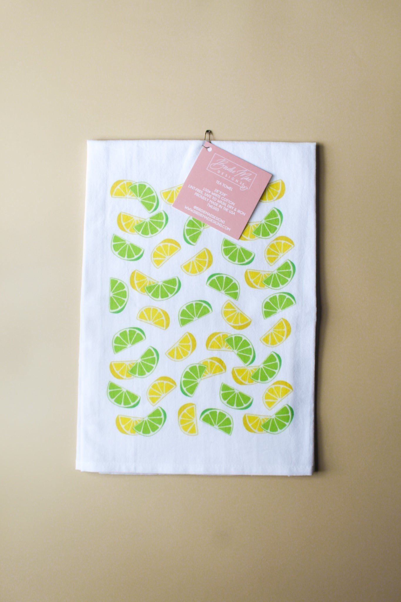 Lemon Lime Tea Towel - themonogram manor 