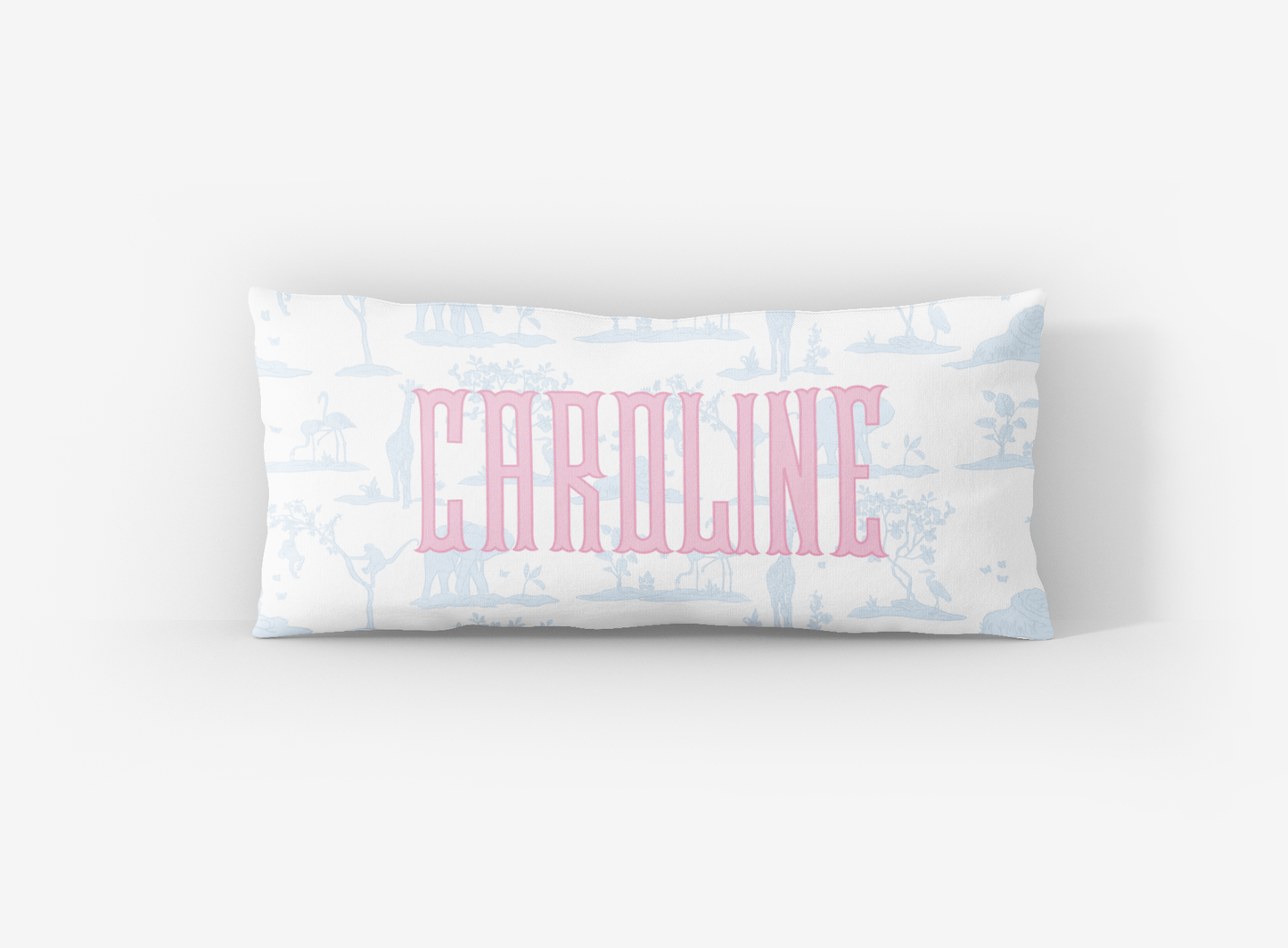 Zoo Toile Lumbar Pillow Cover - themonogram manor 