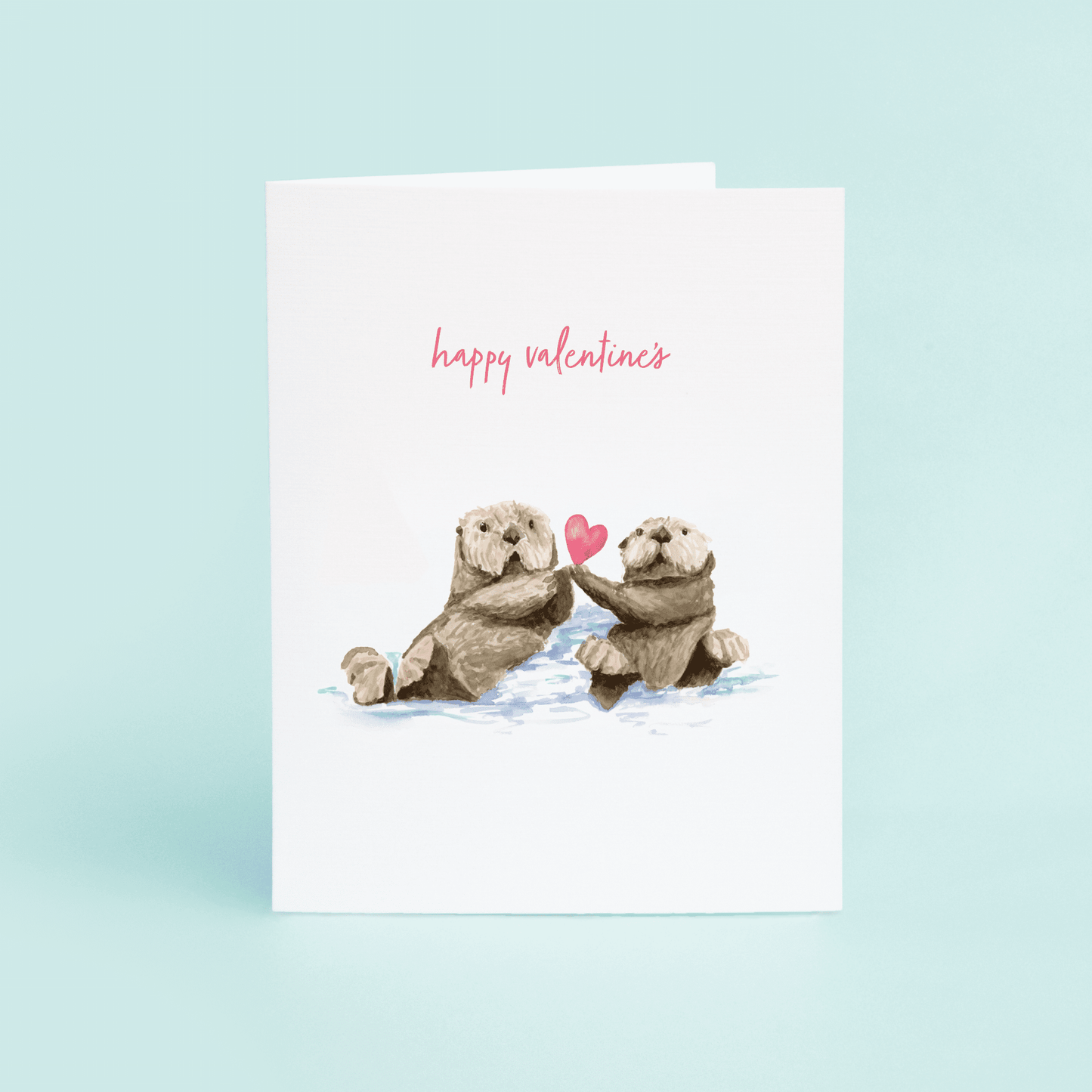 Lovely Otters "Happy Valentine's" - themonogram manor 