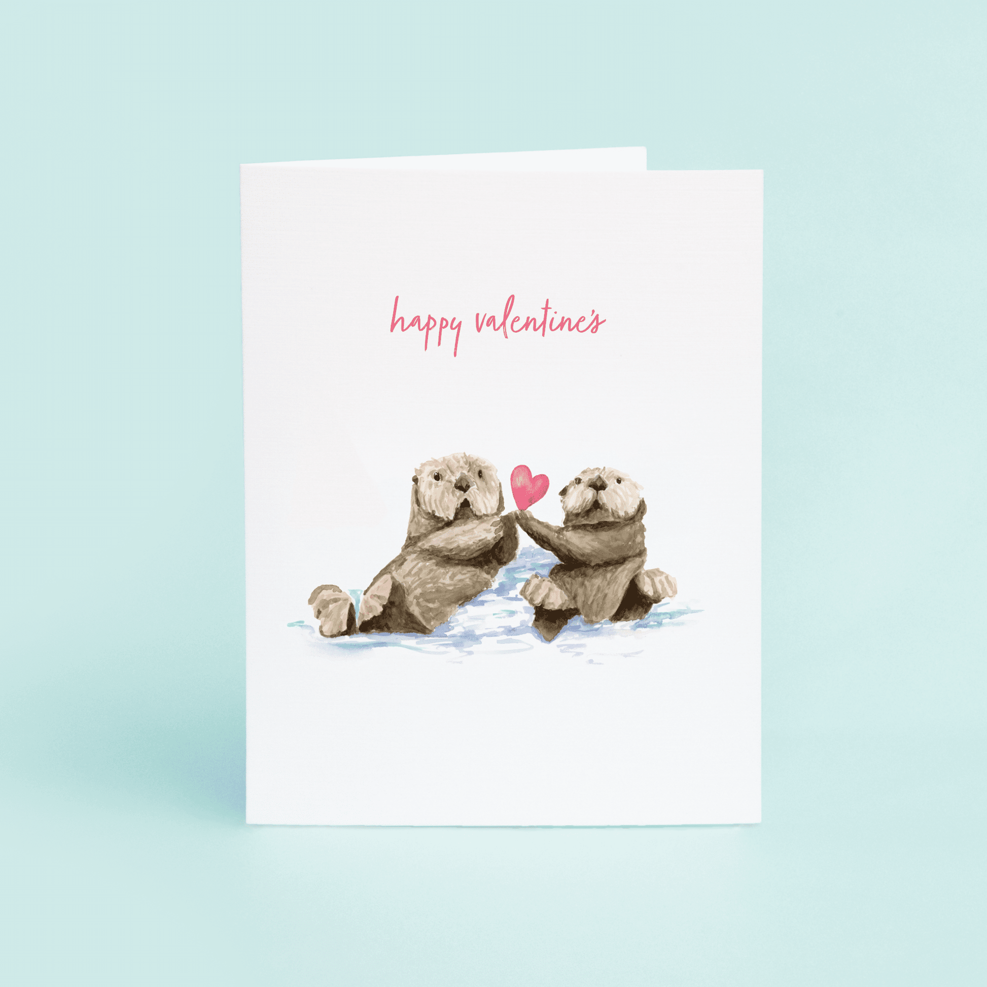 Lovely Otters "Happy Valentine's" - themonogram manor 