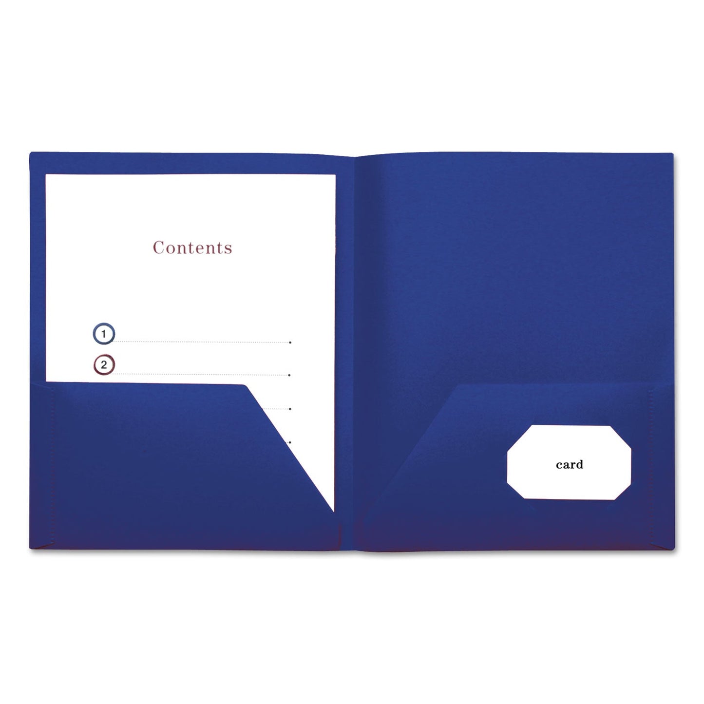 Universal Two - Pocket Plastic Folders, 100 - Sheet Capacity, 11 x 8.5, Navy Blue, 10/Pack - themonogram manor 