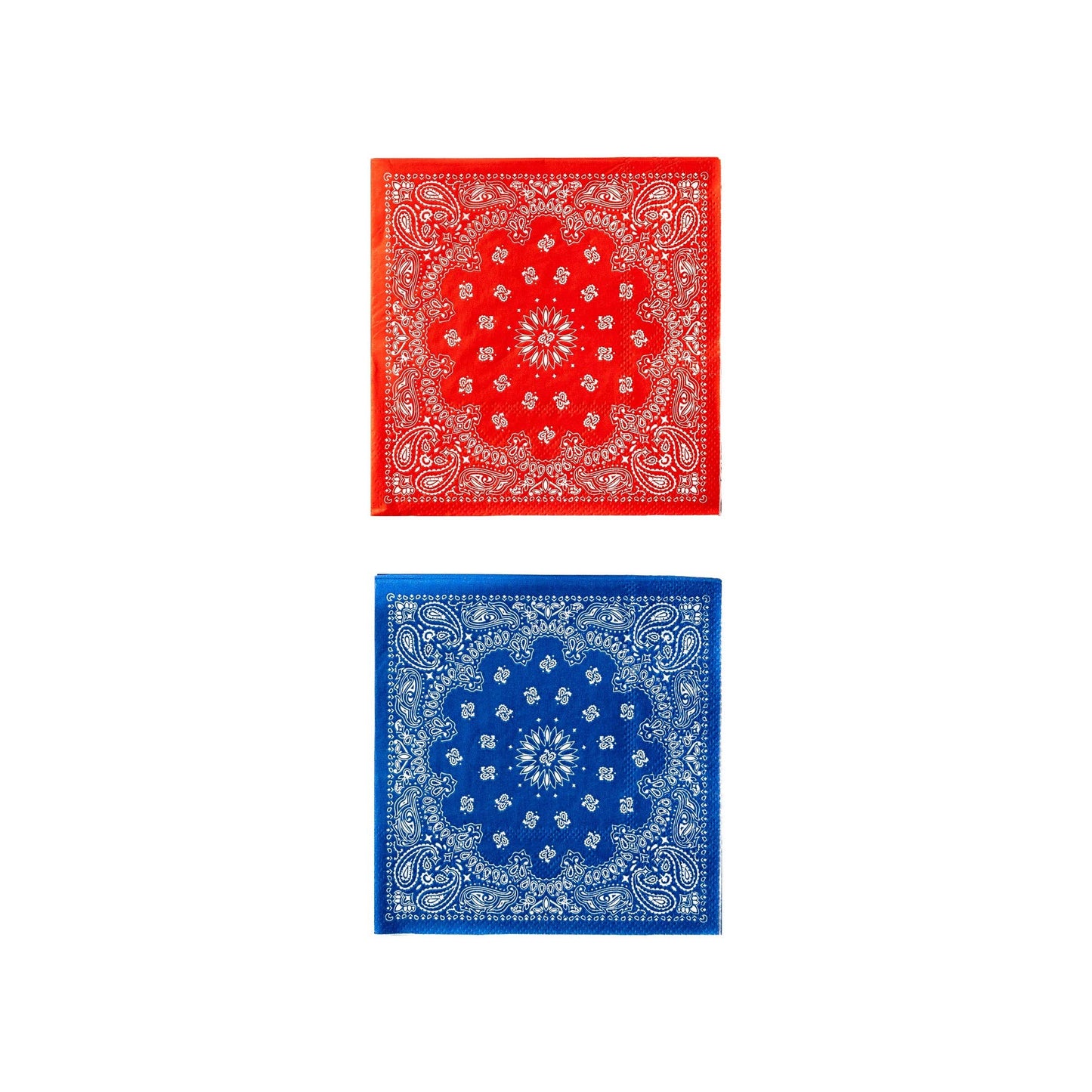 PLTS368T - MME - Bandana Cocktail Napkin Set - themonogram manor 