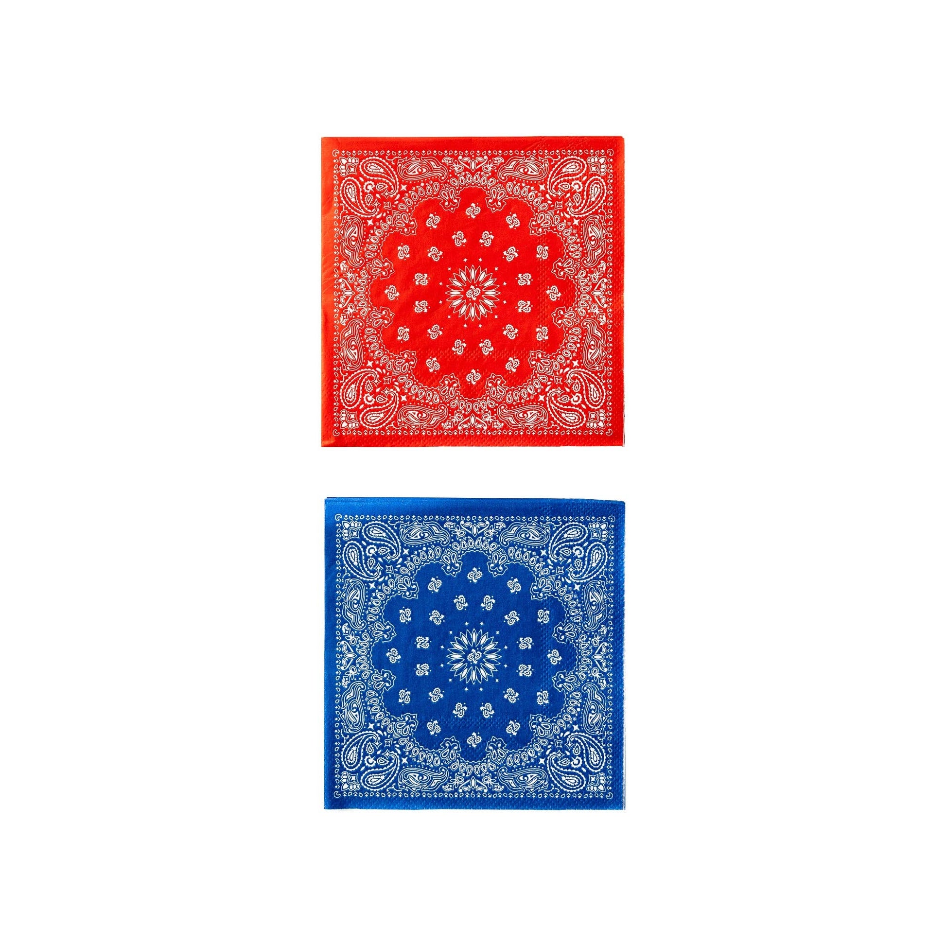 PLTS368T - MME - Bandana Cocktail Napkin Set - themonogram manor 