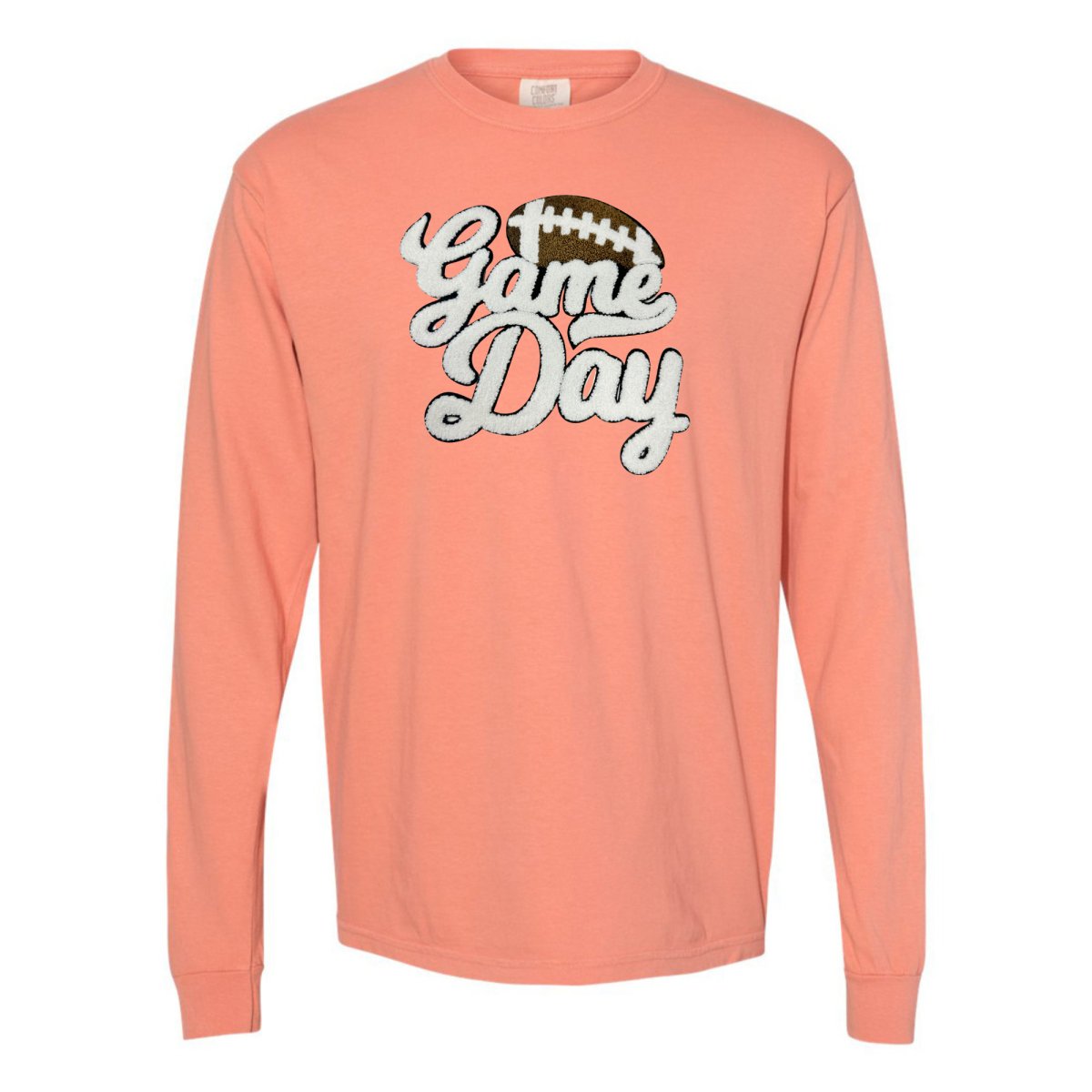Football 'Game Day' Letter Patch Long Sleeve T-Shirt - themonogram manor 