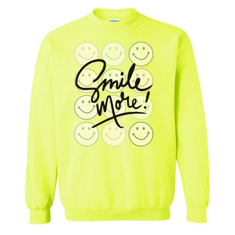 'Smile More' Crewneck Sweatshirt - themonogram manor 