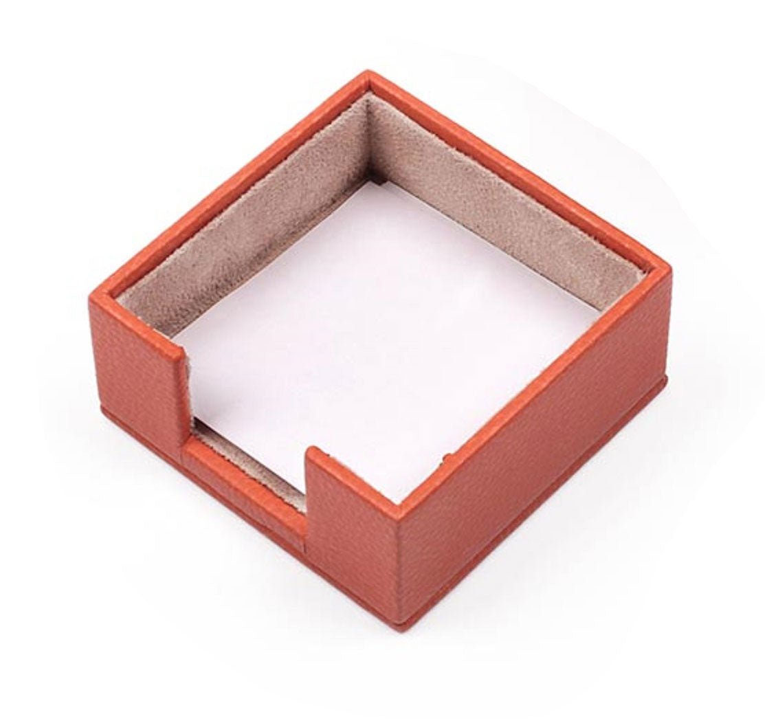 MOOG Leather Desk Set - 4 Accessories - Red - 4 PCS - themonogram manor 