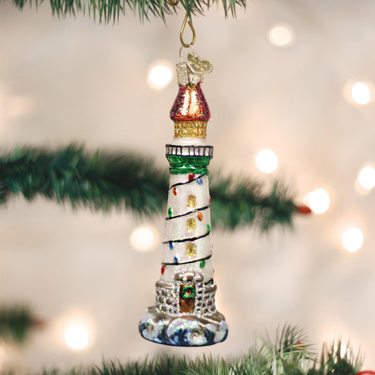 Holiday Lighthouse Ornament - themonogram manor 
