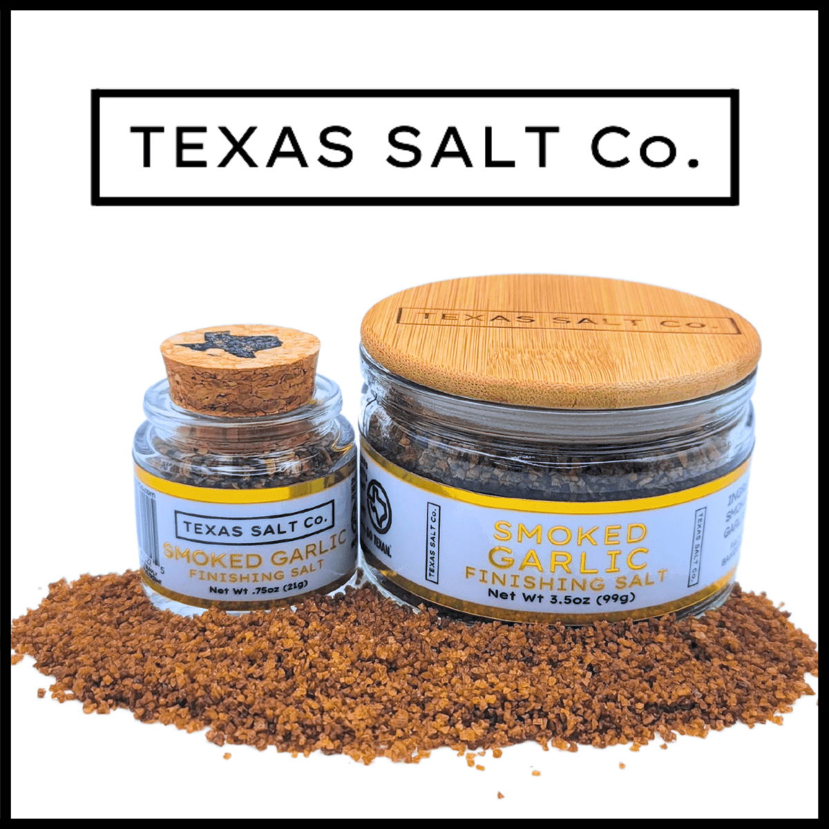 Smoked Garlic Finishing Salt - themonogram manor 