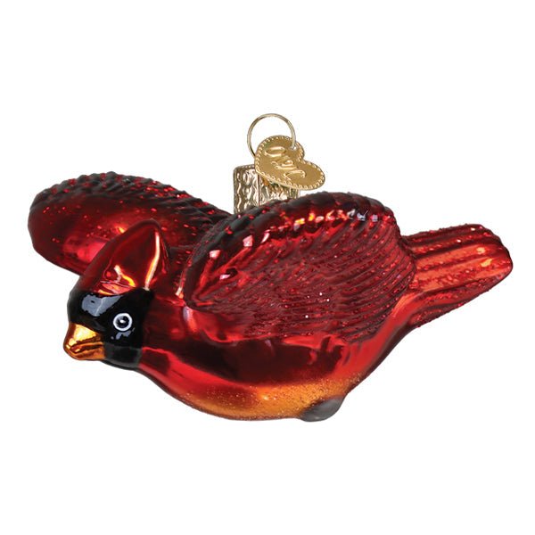 Cardinal In Flight Ornament - #themonogram manor #
