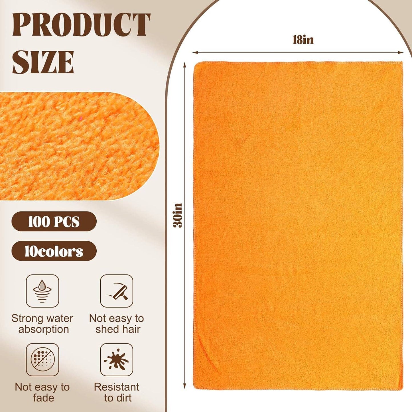 Bleach Proof Salon Hand Towels Microfiber - Assorted Colors - themonogram manor 
