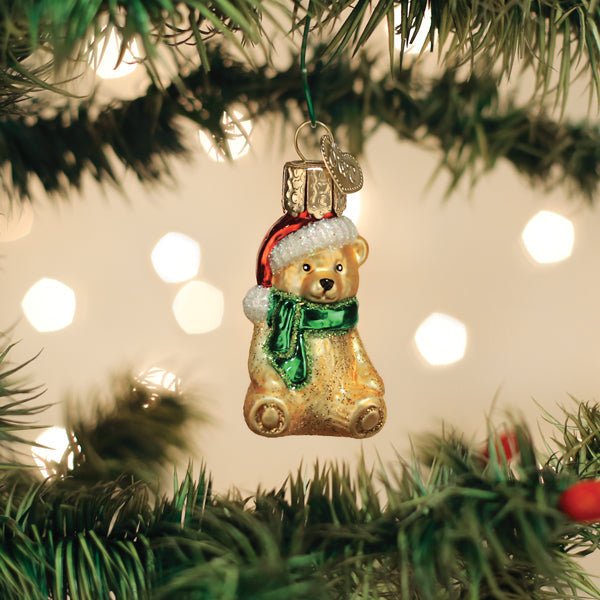 Mini Teddy Bear Ornament - themonogram manor 
