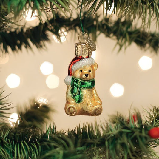 Mini Teddy Bear Ornament - themonogram manor 