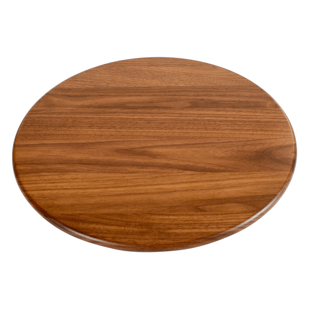 Walnut Wood Lazy Susan Centerpiece - themonogram manor 