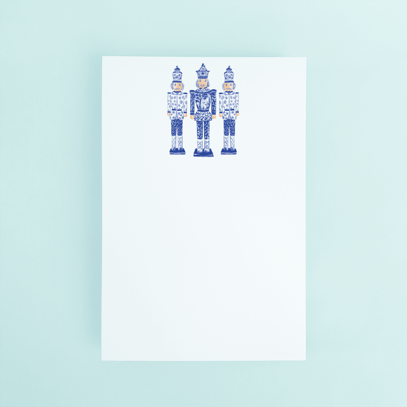 Chinoiserie Nutcrackers Notepad - themonogram manor 