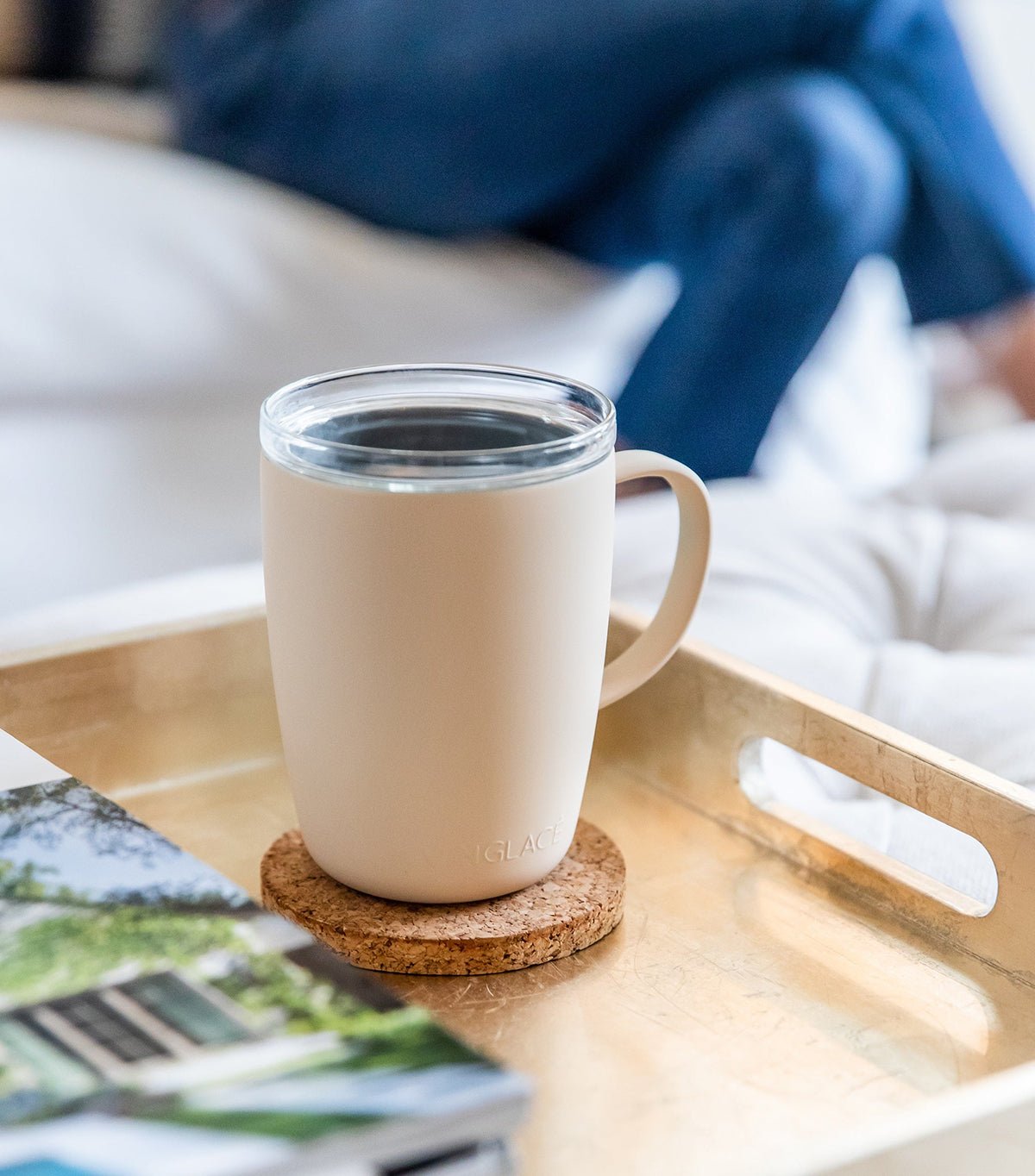 Coffee Cup in Sand - themonogram manor 