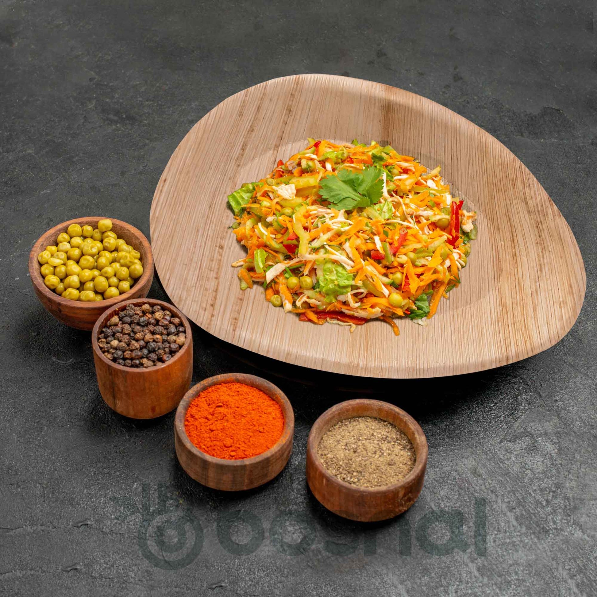 Bosnal - Palm Leaf Biodegradable Plates, 10 inch, Oval - themonogram manor 