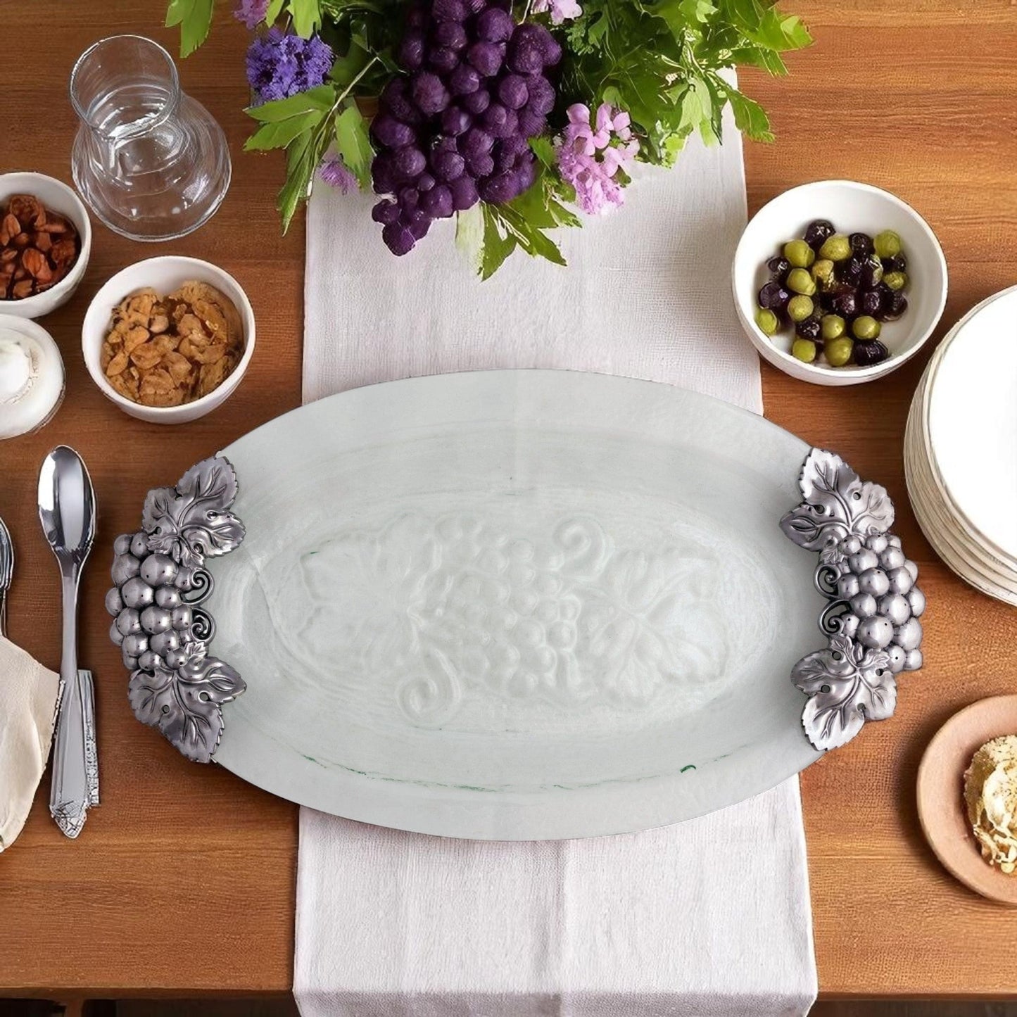 Grape Glass Platter - themonogram manor 