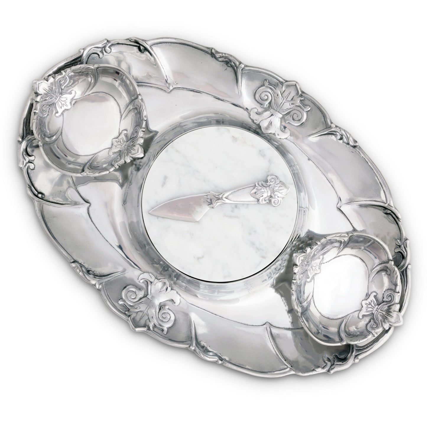 Fleur-De-Lis Tray Entertainment - themonogram manor 
