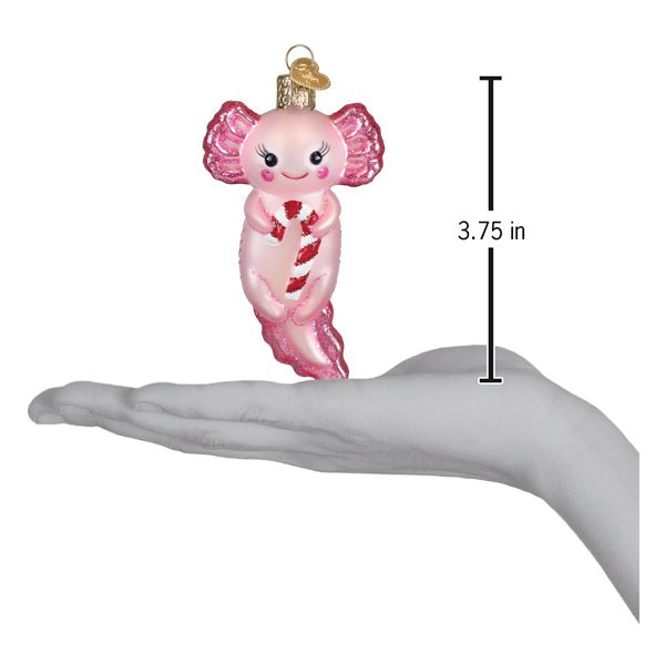 Axolotl With Candy Cane Ornament - themonogram manor 