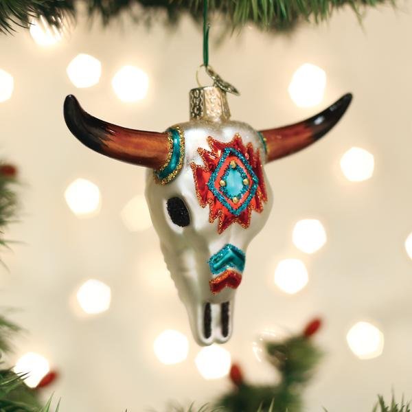 Southwestern Steer Skull Ornament - themonogram manor 