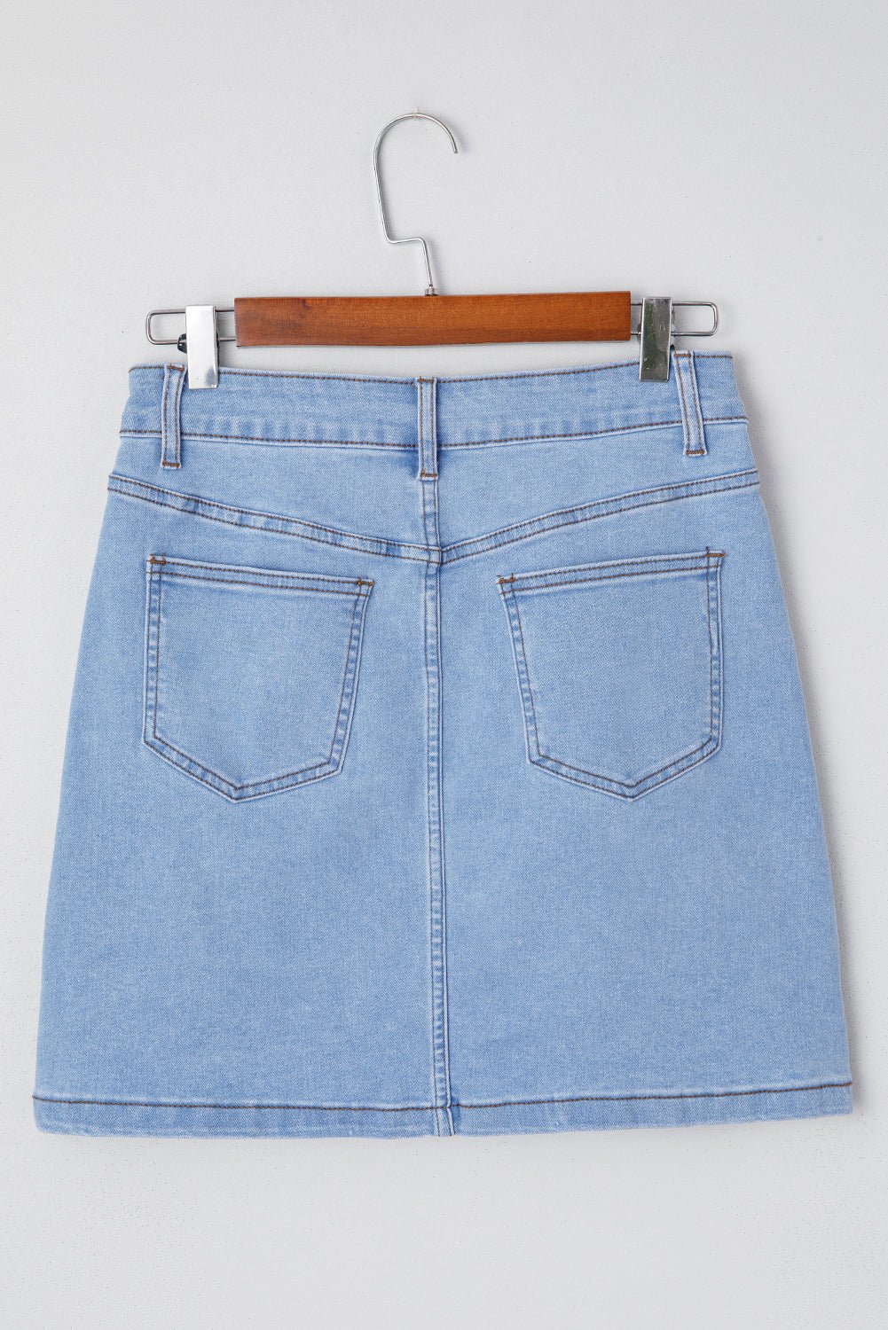 Western Embroidered Denim Mini Skirt - themonogram manor 