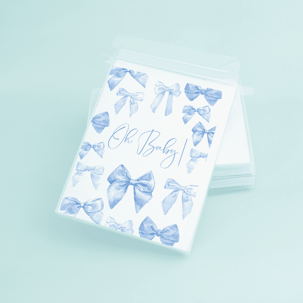 Blue Bows "Oh Baby!" - themonogram manor 