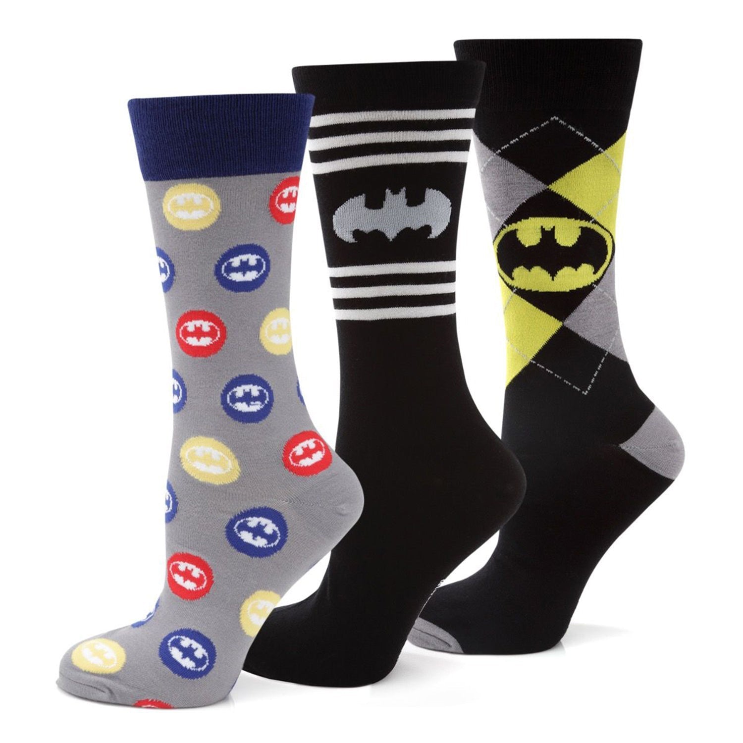 DC Batman 3 Pack Sock Gift Set - themonogram manor 