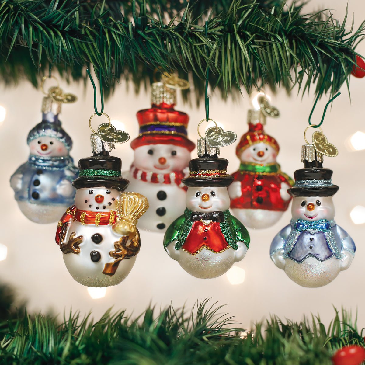Mini Snowman Ornament Set - themonogram manor 