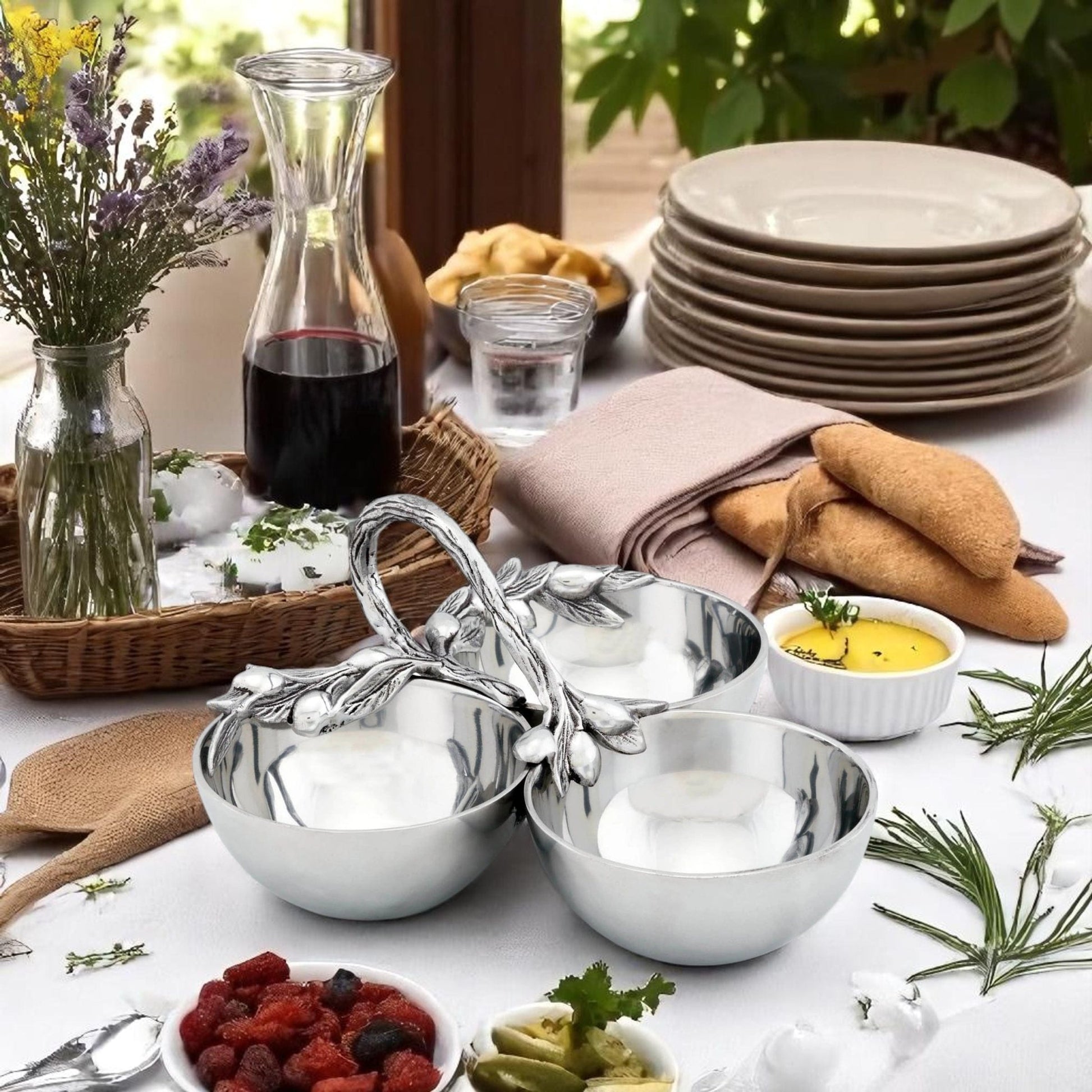 Olive Serving Bowls - themonogram manor 