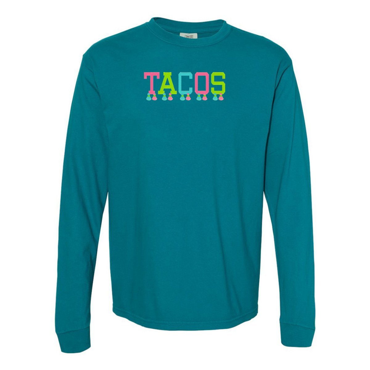 Embroidered Tasseled 'Tacos' Long Sleeve - themonogram manor 