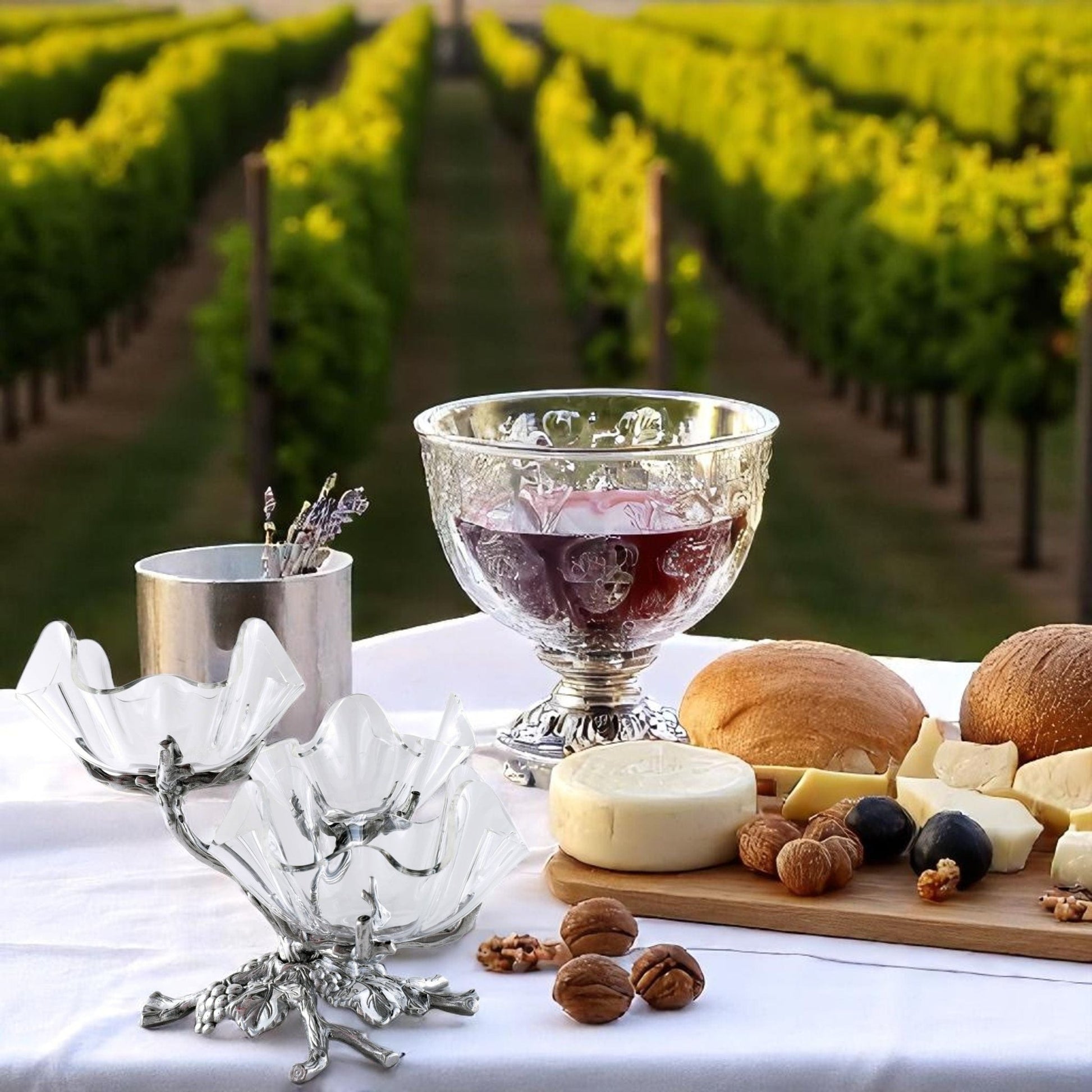 Grape Acrylic Bowls 3-Tiered Stand - themonogram manor 