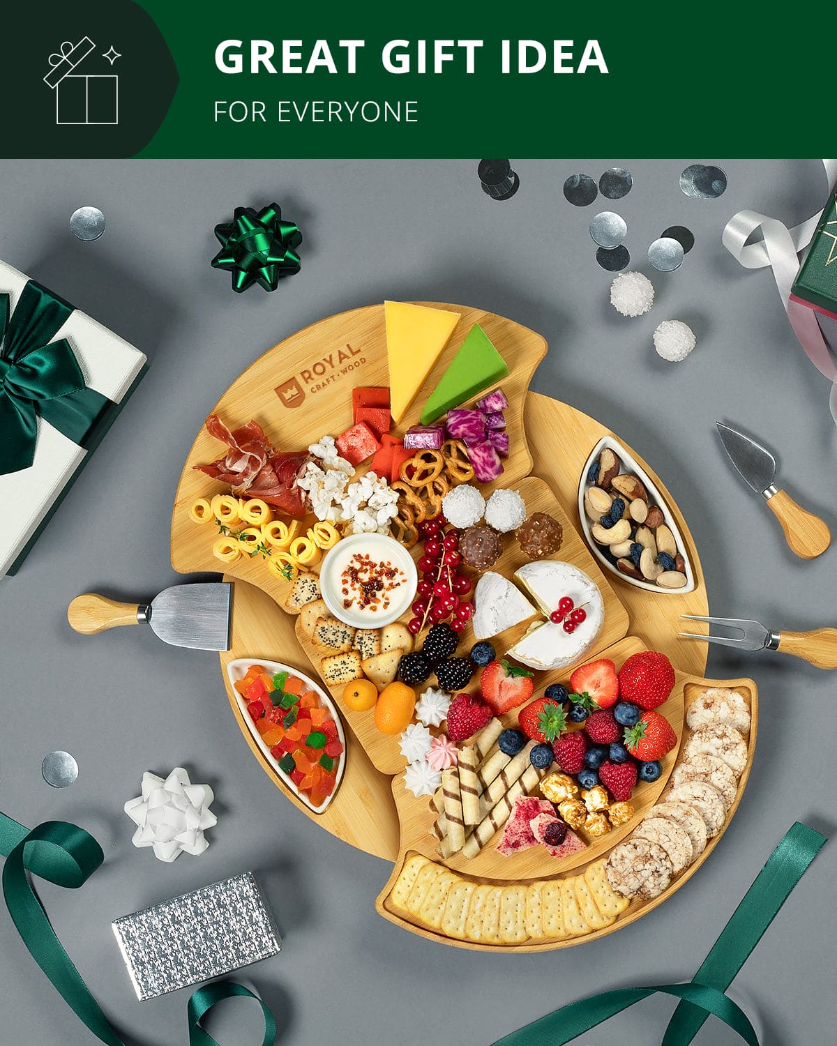 Cheese Board Set, Round - themonogram manor 