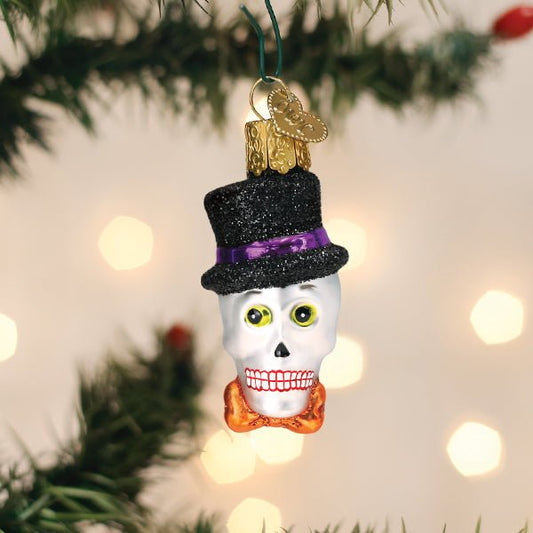Mini Top Hat Skeleton Ornament - themonogram manor 