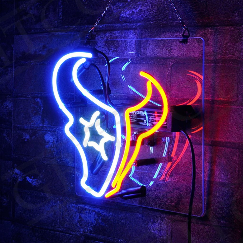 Houston Texans Neon Signs Light - themonogram manor 
