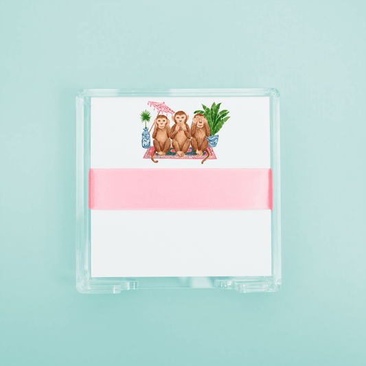 3 Wise Monkeys Desk Set - themonogram manor 